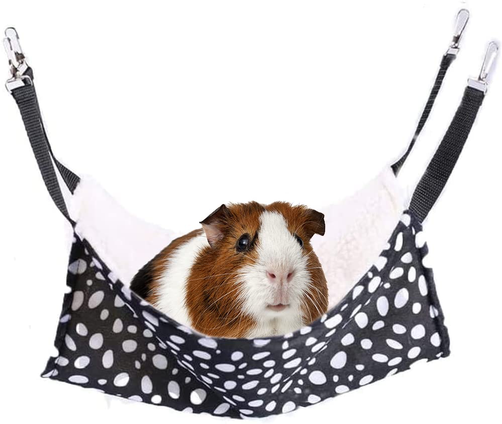 Image of Litewoo Pet Cotton Hammock, Hanging Bed Warm Hammock Swing for Bird Parrot Rat Sugar Glider Chinchilla Squirrel Guinea Pig