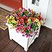 florisso Artificial Flowers for Outdoors Daisy 12 Bundles for Home Decoration, Faux Flower Fake Plants Outside Decoration with Eucalyptus UV Resistant for Planter Porch Patio Yard Garden Colorful