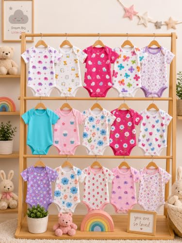Image of TuddyBuddy 100% Cotton Romper /Bodysuit for Baby Girls