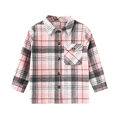Qiraoxy Kids Plaid Jacket for Toddlers Cover