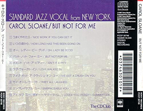 CAROL SLOANE - But Not For Me - CD