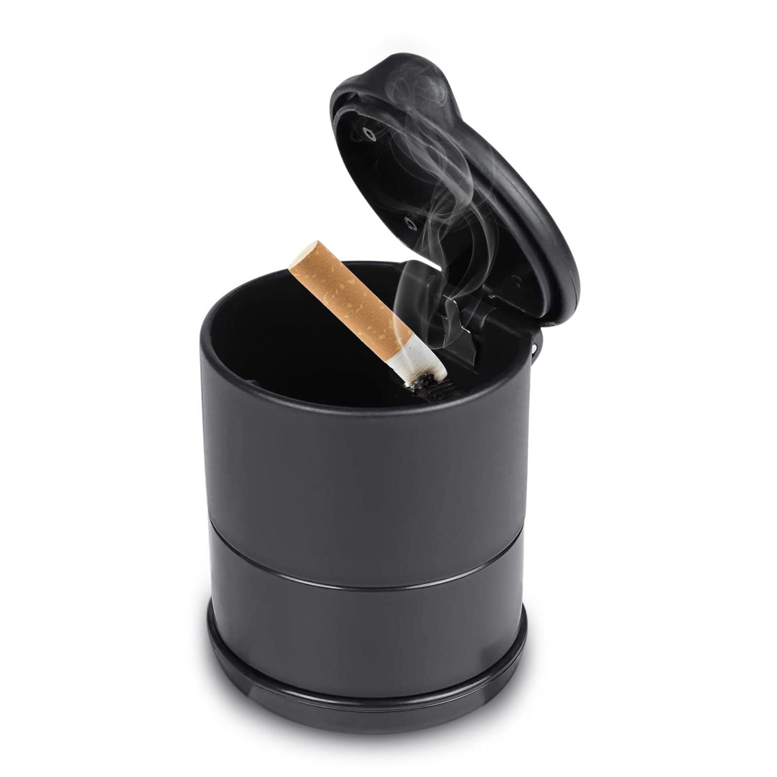 Posacenere Per Auto JNNJ - Con Coperchio, Portatile, Universale, Nero - Foto 7