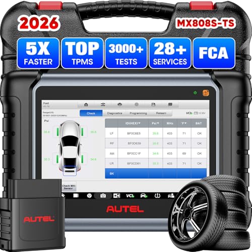 Autel Scanner MaxiCheck MX808S-TS: 2026 Same as MaxiCOM MK900TS