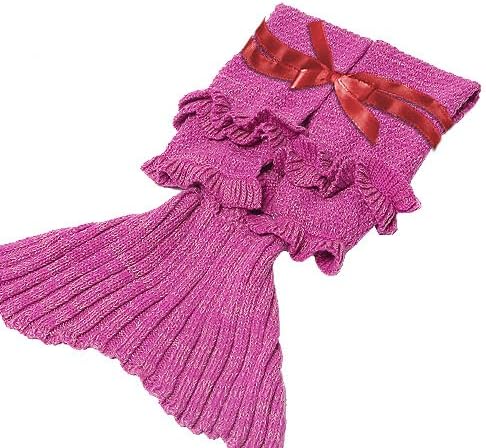 Mermaid Tail Blanket,Soft Sleeping Bag Blanket for Kids Girls All Seasons,Pink Gift Idea - Image 6
