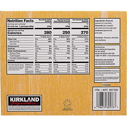 Kirkland Signature Variety Expect more Snacking Nuts 3 lb