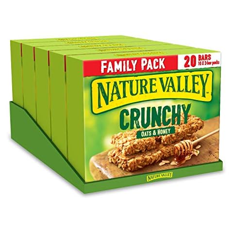 Nature Valley Crunchy Oats & Honey Family Pack Cereal Bars - 10 Bars (Pack of 6, total 60 Bars) Cover