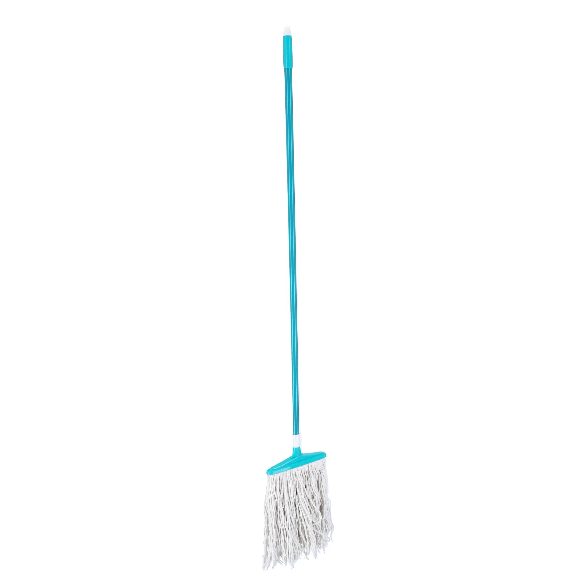 Delcasa DC3058 Floor Mop with Metal Stick, White/Blue