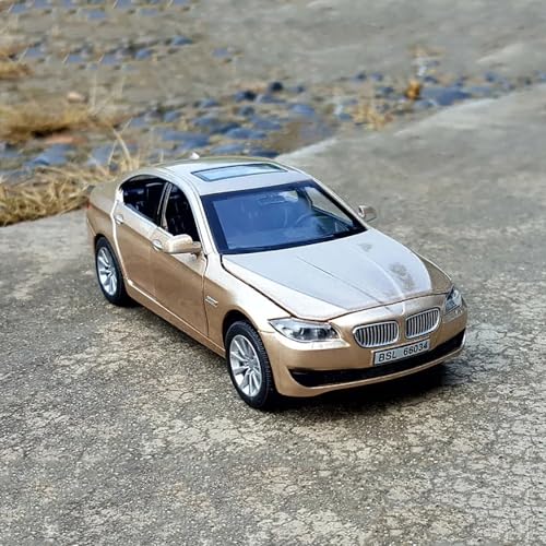 Image of DARVICE 132 Diecast Metal Toy Car BM 535i Diecast Car for Kids Light Sound Pullback Openable Door