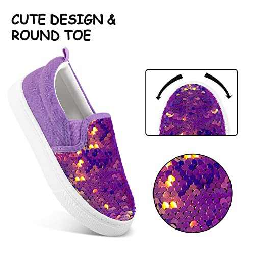 Image of K KomForme Toddler Sneakers for Girls Boys Slip On Canvas Walking Shoes | Lightweight, Comfortable