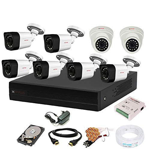 CP PLUS 8 Channal HD DVR 1080p 1Pcs,Outdoor Camera 2.4 MP 6Pcs,Indoor Camera 2.4 MP 2Pcs,Hard Disk,Full Combo Set-image-33