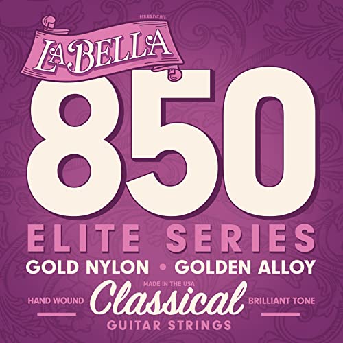 Labella L850B Elite Série Jeu de Cordes en nylon pour Guitare Classique - Les Beatles, Paul McCartney, John Lennon, RIngo Starr, George Harrison Labella L850B Elite Série Jeu de Cordes en nylon pour Guitare Classique