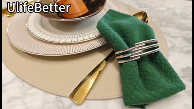 Servilletas de Tela de Algodón y Lino Verde Oscuro 6 Piezas miniatura 7
