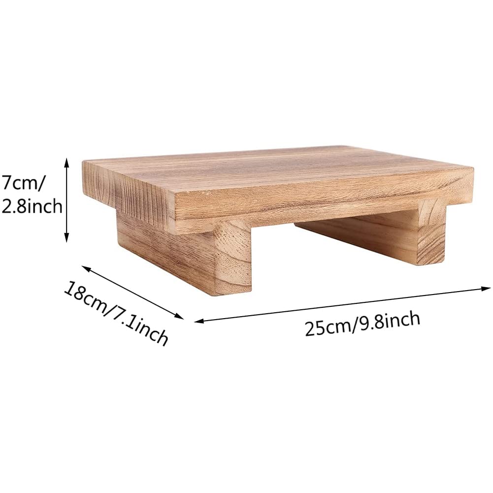 Sgabello In Legno Per Adulti E Bambini, Sgabello Da Letto Per Letti Alti, Cucina, Bagno, Soggiorno, Poggiapiedi, Colore Del Legno