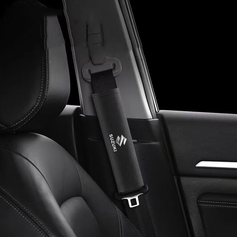 Wzjcygjbyx 2 Pièces Protection Ceinture De Sécurité Suzuki Jimny GJ 2018-2024 - Coussinets Épaules Confortables Noirs