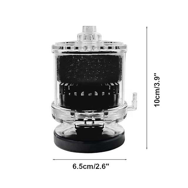 Foto 4 de 8 de DONGKER Mini filtro de acuario orgánico, pequeño filtro de esponja física para acuario