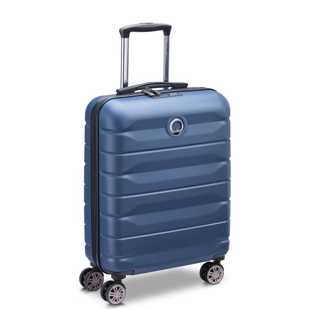 DELSEY PARIS Meteor - Valigetta per cabina sottile, 4 ruote doppie, 55 cm, unisex, per adulti, viola 08 (viola), 55 cm