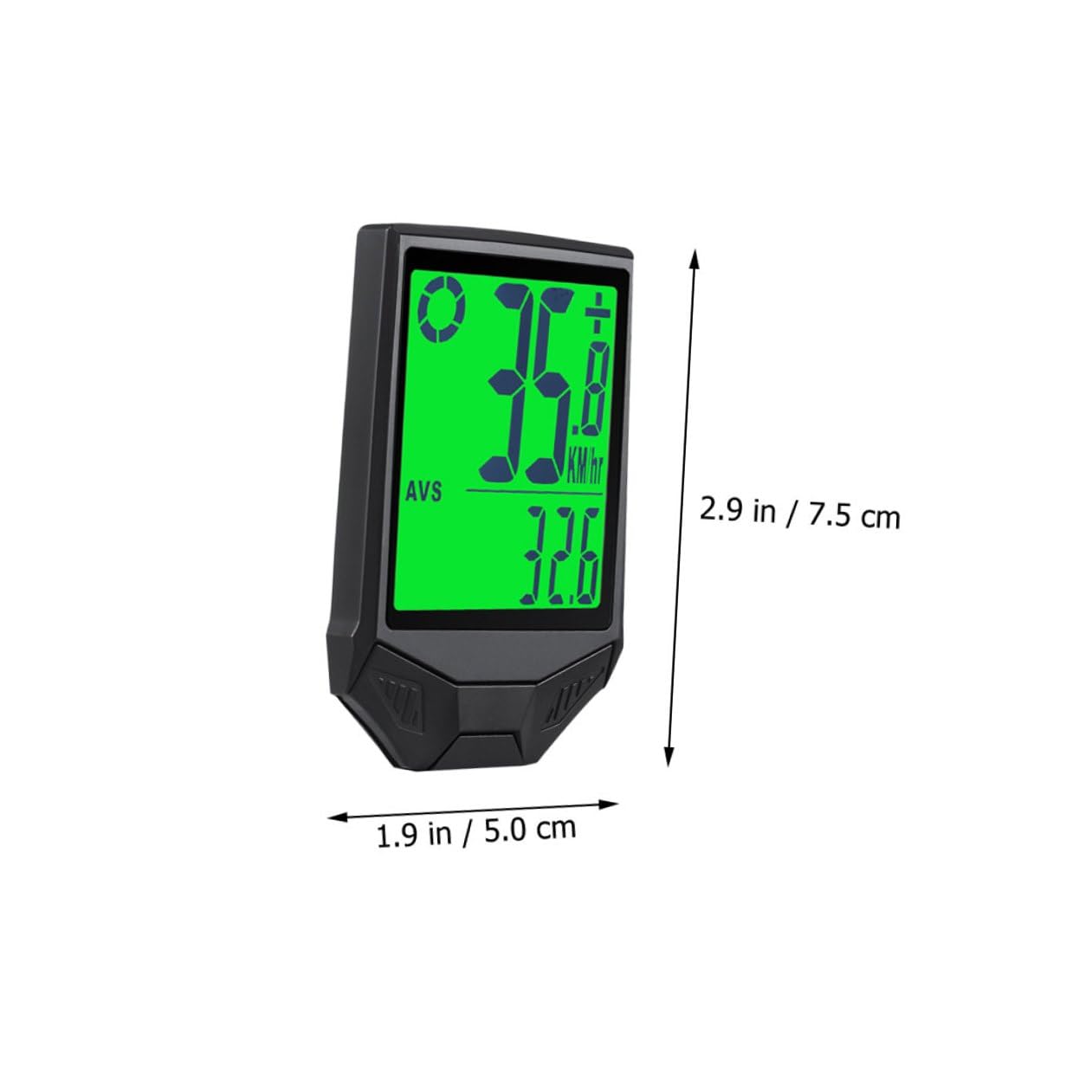 HEALLILY Velocímetro luminoso para bicicleta con medición de temperatura, odómetro inalámbrico para bicicleta de carretera, montaña, plegable, diseño desmontable con pantalla brillante para montar al