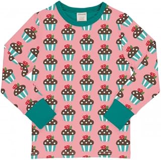 Maxomorra Top LS Arctic Muffin Jumper 134/140, Rosa, 9–10 Years