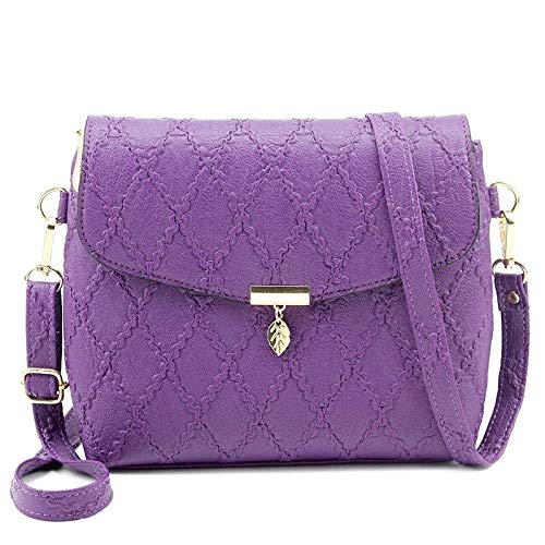 small purple handbag