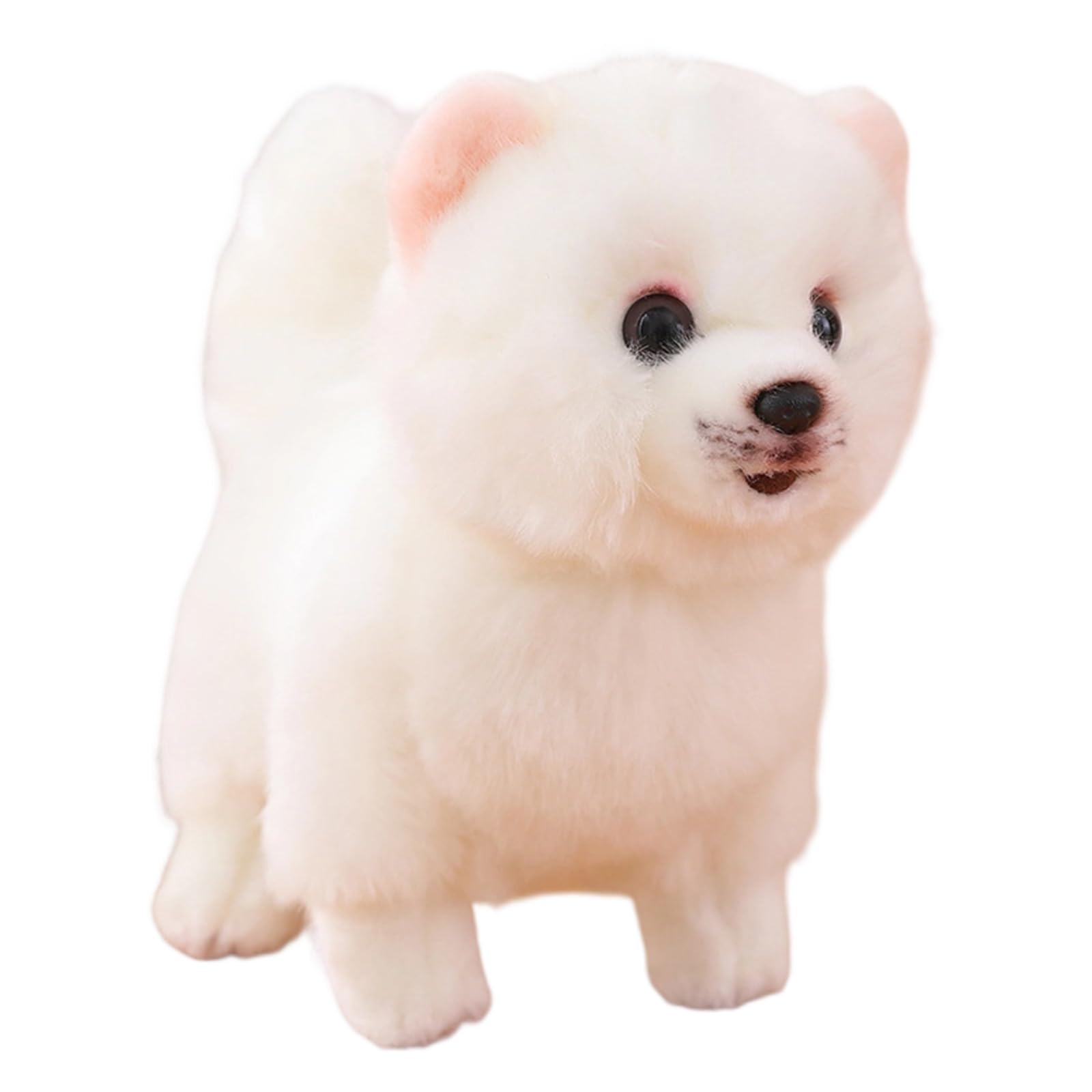 Generisch Empatía edificio, juguete de peluche suave para perro, vínculo familiar, muñeca de compañía, figura de confort pomerania realista, perro de peluche