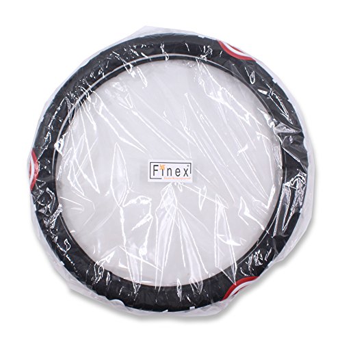 Finex Silicone Captain America Superhero Auto Car Steering Wheel Cover - Black - Universal Fit #TOP6