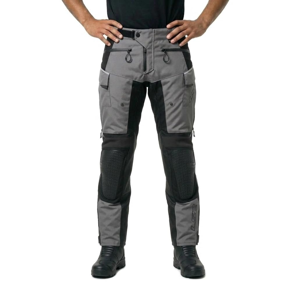 LS2 Apollo - Pantalones de motorista para hombre, impermeables, laminados de 3 capas, clase de protección AAA