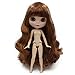 The 12 Inch Nude Doll is Similar to Blyth BJD Doll, Customized Dolls Can Be Changed Makeup and Dress by DIY, Ball Jointed Dolls Best Gifts and Hobby for Girls (Purple Pink)