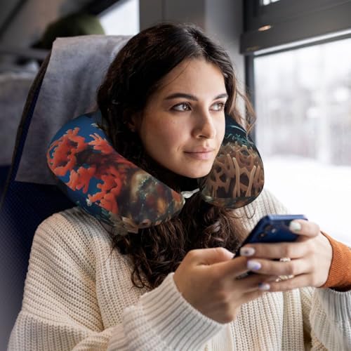Almohada de espuma viscoelástica para viaje U-shaped miniatura 5