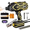 Portable Handheld Welder 110V, 20-120A IGBT Inverter Welding Machine with Auto Darkening Goggles, Hot Start, Arc force, Extended 8FT Copper Ground Cable, Fits 3/32"-1/8" Welding Rods (20PCS)