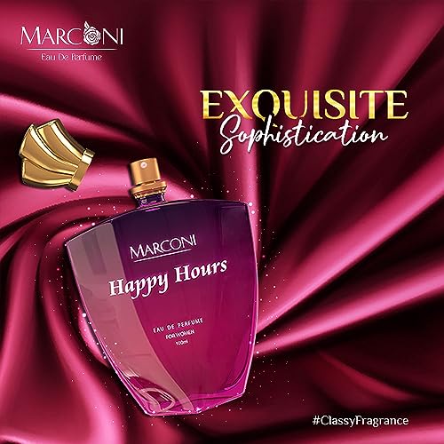 Image of Marconi Happy Hours Casual Eau De French Perfume For Women - 100 ml