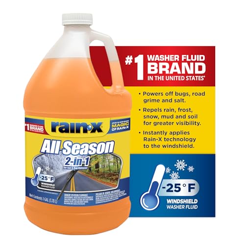 Rain-X All Season -25°F 2-in-1 De-Icer & Bug Remover Windshield Washer Fluid - 1 Gallon