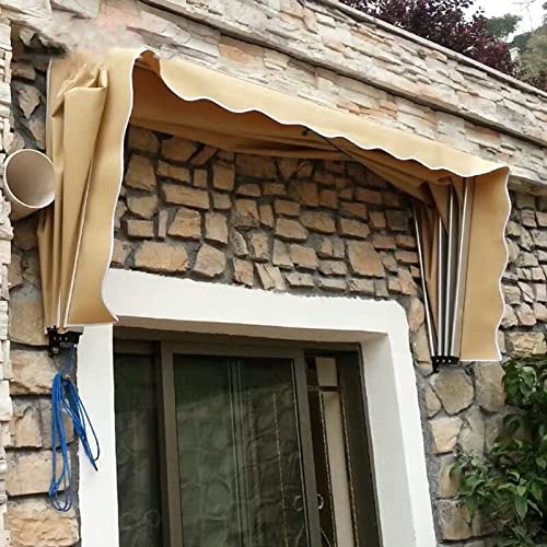 Auvent imperméable pour portes protégeant de la pluie et de la neige