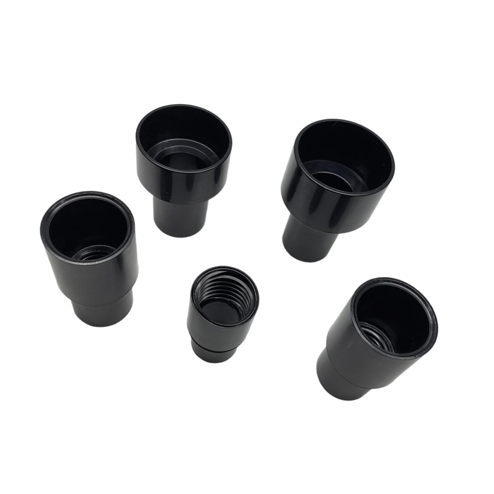 Tfaoys 5 Piece Connector Se 70477 10Ft Collection Hose Fitting Tapered Reducer Hose For Woodworking Power Tools Home Wet/Dry Shop Vacuum Retractable Vacuuming