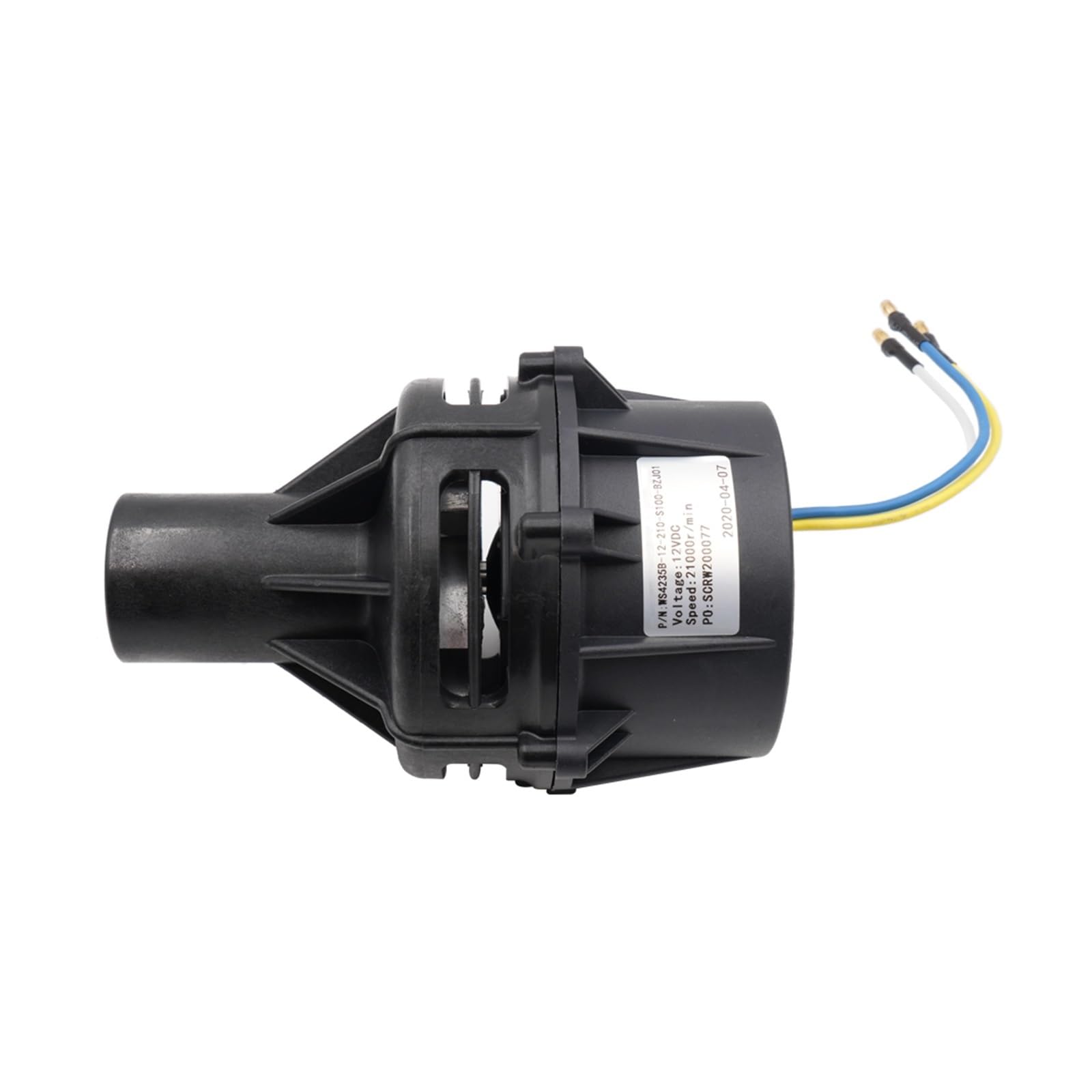 Motor de aire centrífugo, ventilador de piso, Ventilador de soplador de aire centrífugo de sembradora de película de precisión de succión sin escobillas de alta presión DC 12V para el hogar, talleres,