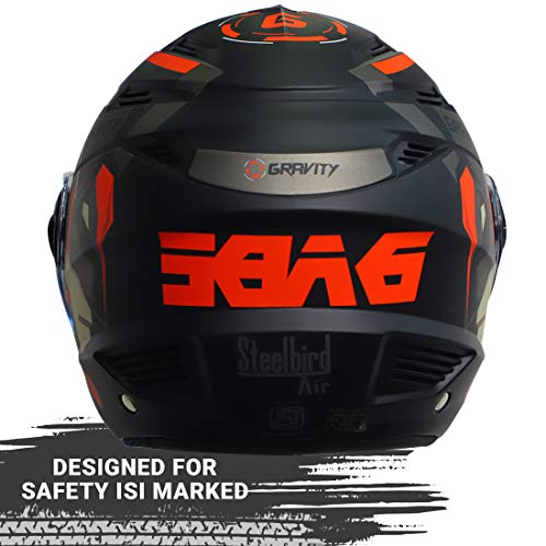 Image of Steelbird SBA-6 7Wings Gravity Open Face ISI Certified ABS Helmet