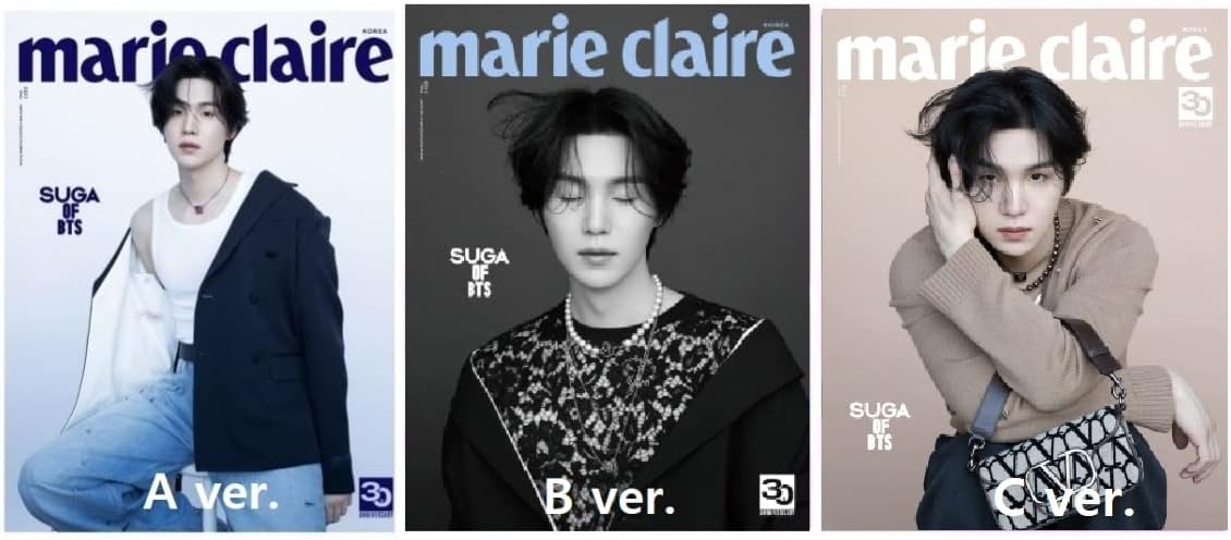 SM Ent. [Magazine] Marie Claire Korean May 2023 BTS SUGA (Cover C)