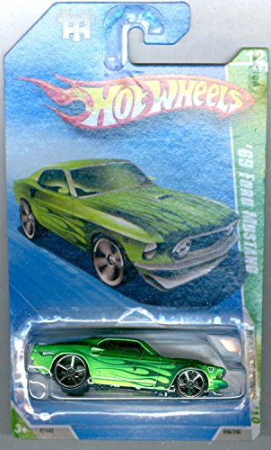 Hot Wheels 2010 Treasure Hunt 12/12 Green '69 Ford Mustang miniatura 1