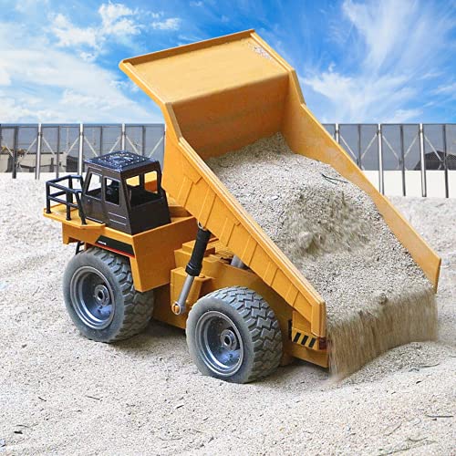 Top Race 6 Channel Full Functional Dump Truck, RC Remote Control