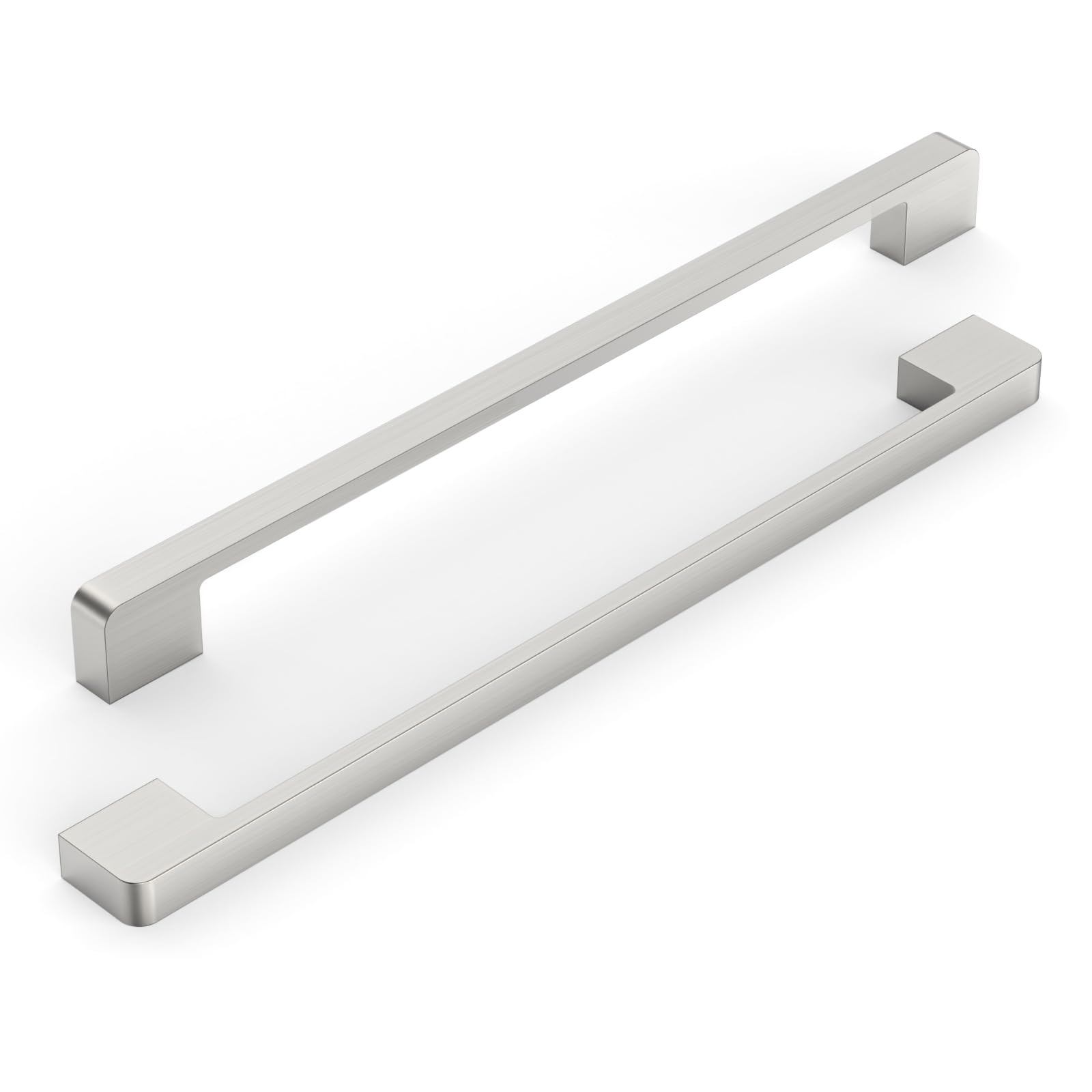 Brushed Satin Nickel Cabinet Pulls and Handles, 10 Inch, 10 Pack