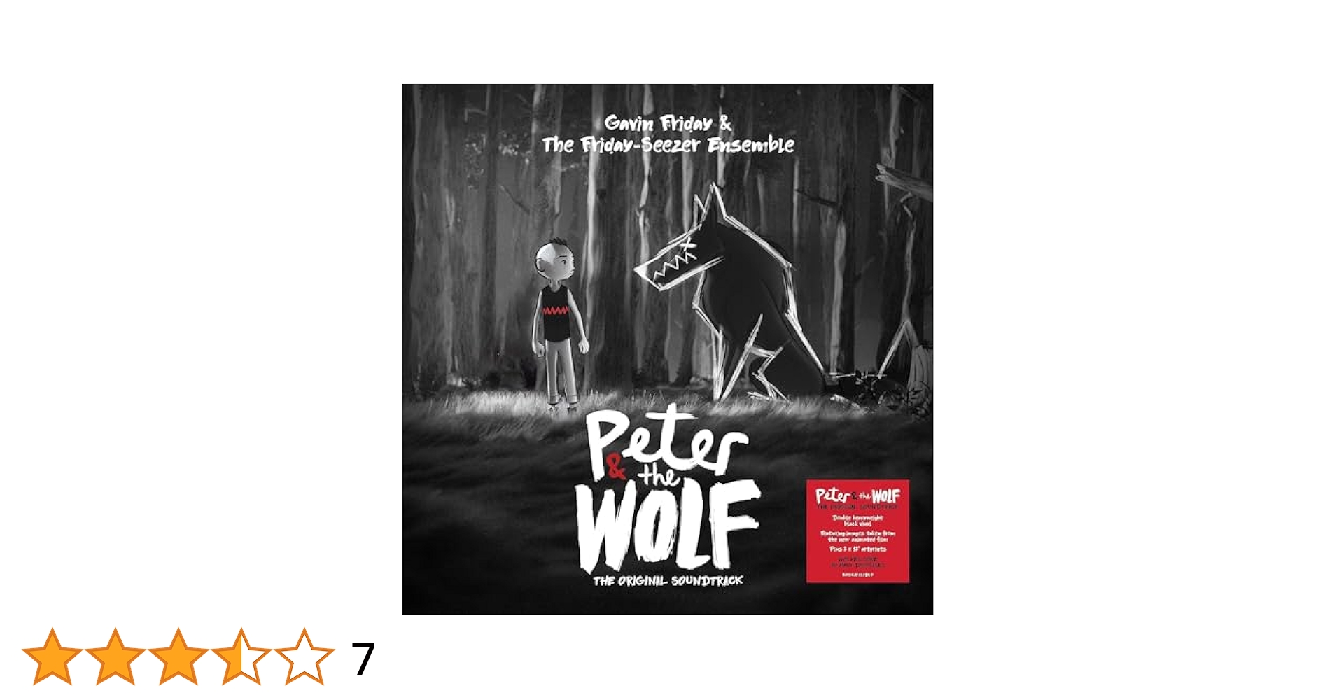 英2LP Gavin Friday , The Friday-Seez Peter And The Wolf (Original Soundtrack) BMGCAT818DLP BMG /00520 Peter and the Wolf (Original Soundtrack) - Album by Gavin