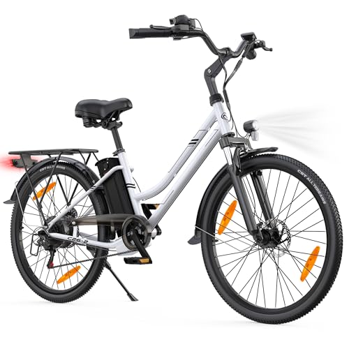 AOIHO Bici Elettrica, 26' Bici Elettrica Uomo Donna con 48V 374.4Wh Batteria al...