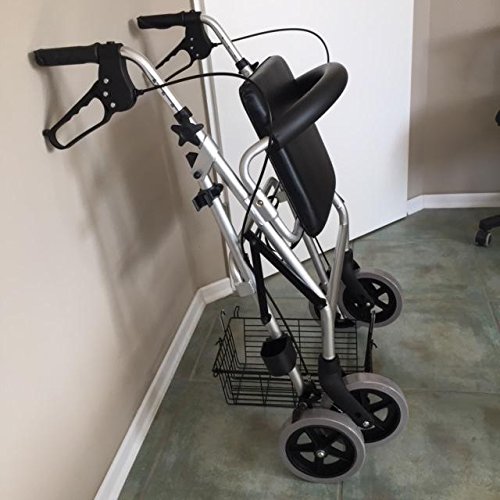 Trendmobil Leichtgewichtrollator LR 56 nur 6,7 kg Rollator inkl. Korb und Stockhalterung - Pannensichere PU Bereifun