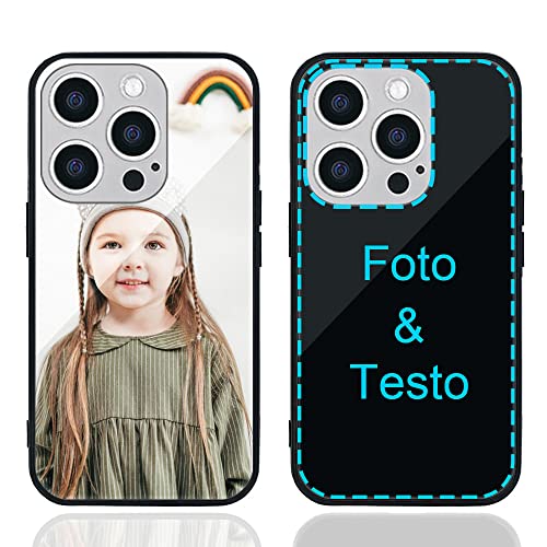 Ya en manzanajugosa.com: MXCUSTOM Funda Personalizada para Apple iPhone 14 Pro MAX, Carcasa Personalizado Teléfono móvil Anti-Rasguños Vidrio Templado Parachoques Suave con Foto Imagen Texto Diseña (GHS-BK-P1)