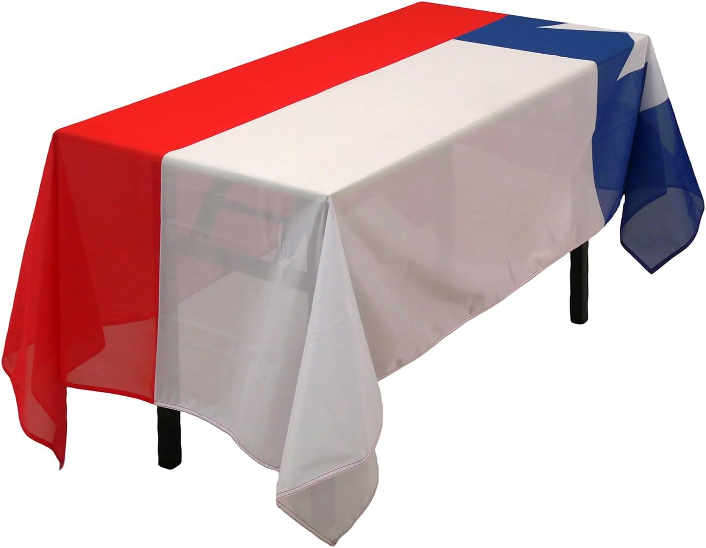 MSFHHA Rectangular Tablecloth Chile Chileans Flag Tablecloth Fade-Resistant Washable National Flag Tablecloth, Suitable for Kitchen Dining Family Gatherings and Outdoor Events,59 Inches * 83 Inches.