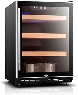 yankai Cave À Cigares Armoire Température Et Humidité Constantes du Ménage 154L, Cycle De Refroidissement par Air du Compresseur, Humidification À Film Humide 65% -85%