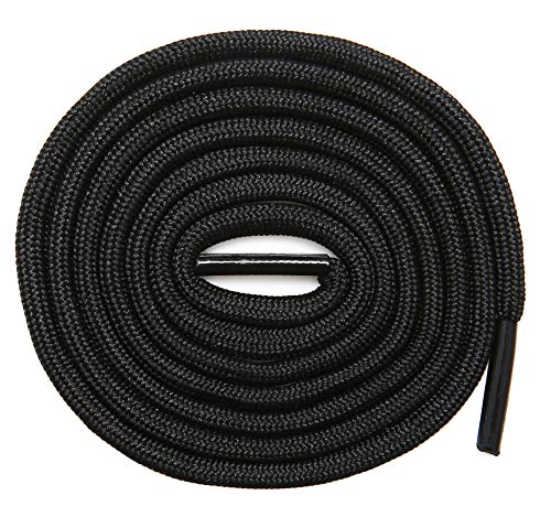 Image of Round Athletic Shoelaces 2 Pair - For Mountaineering Hiking Walking Boot Thick Shoelace String Rope Shoe Laces