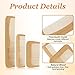 3 Pcs Bamboo Comb Set, Wooden Combs Fine Tooth Combs Anti-Static Wood Hair Combs for Women Men, Wood Comb for Straight, Curly, Wavy, Long Hair, Beard