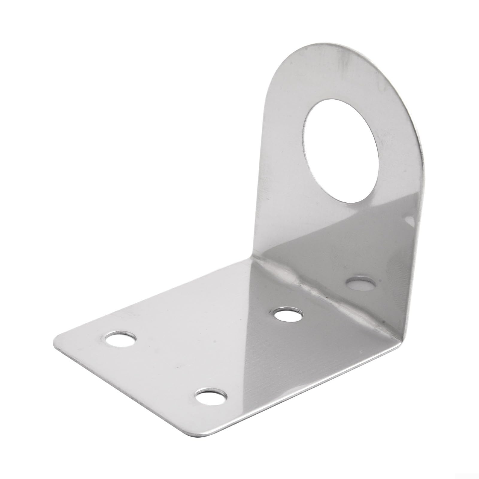 Staffa metallica in acciaio inox adatta per il montaggio di rubinetti dell'acqua e dispositivi di depurazione su superfici lisce (21 mm)