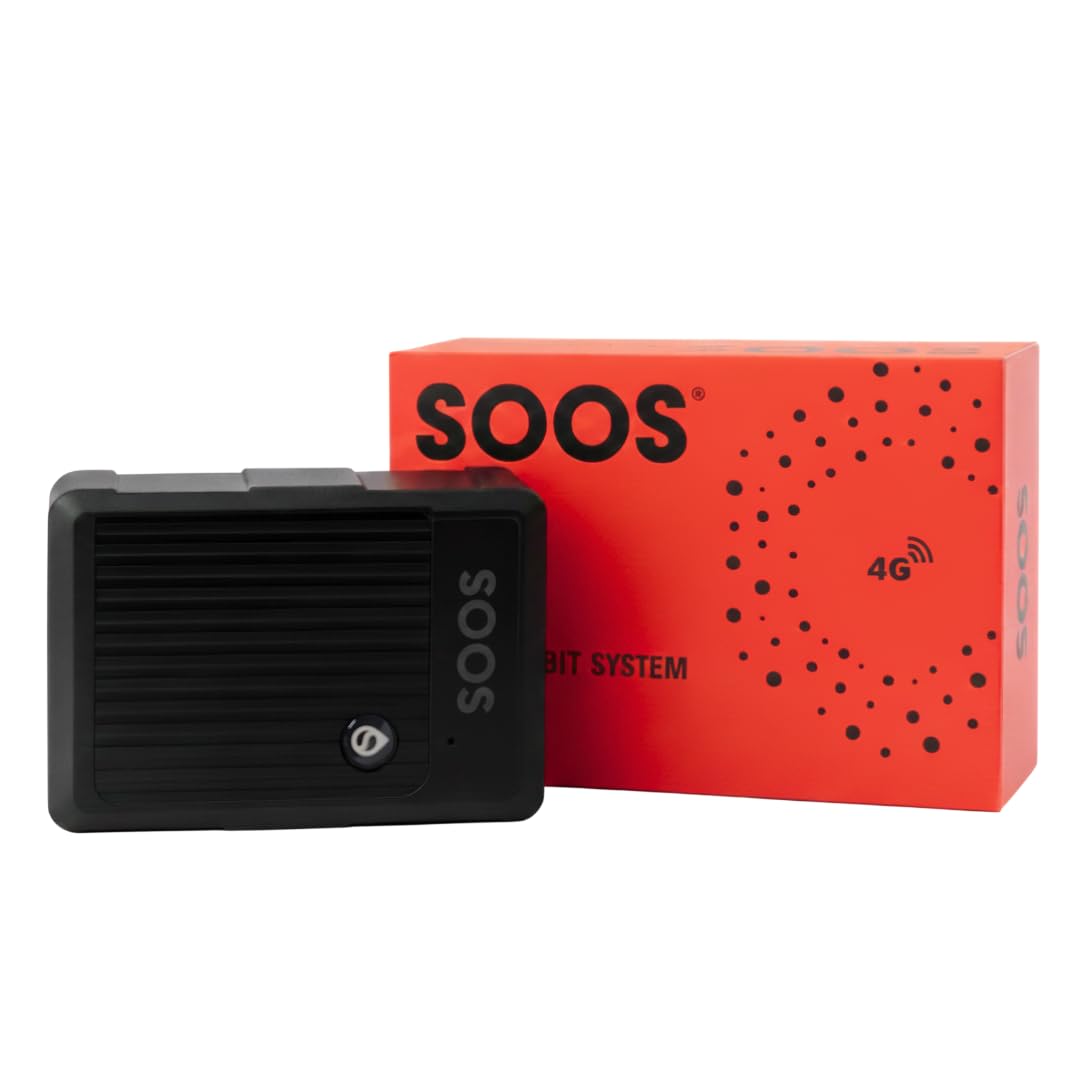SOOS Localizador GPS para Coche, Moto, Maquinaria y Otros | Seguimiento en Tiempo Real sin Límite de Distancia, con Historial de Rutas y Velocidad | Rastreador GPS Coche con Batería de 10.000 mAh
