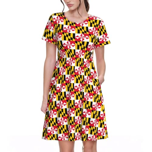 Robe manches courtes Maryland fluide et respirante pour les journées chaudes
